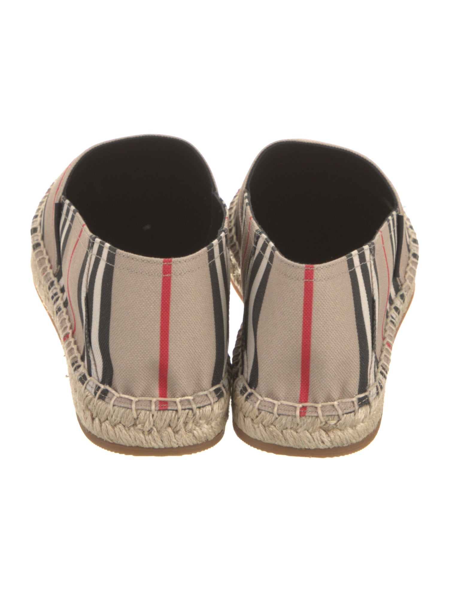 Burberry London Canvas Striped Espadrilles